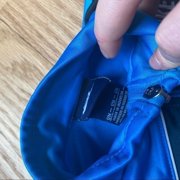 Nike Silky Blue Track Jacket Sweatshirt 12 mos Baby Boy Full Zip - Picture 4 of 4